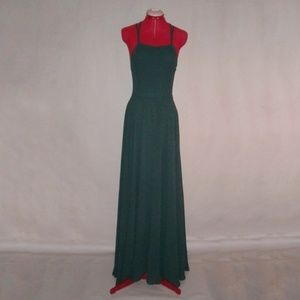 Lulu's Strappy to be Here Forest Green Maxi Dress